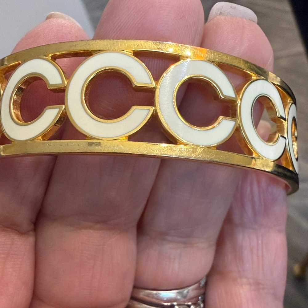 Two Coach gold tone bangles - Picture 6 of 14